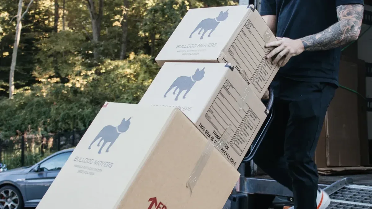 Bulldog Movers ramp loading and truck access for Clarksburg moving services