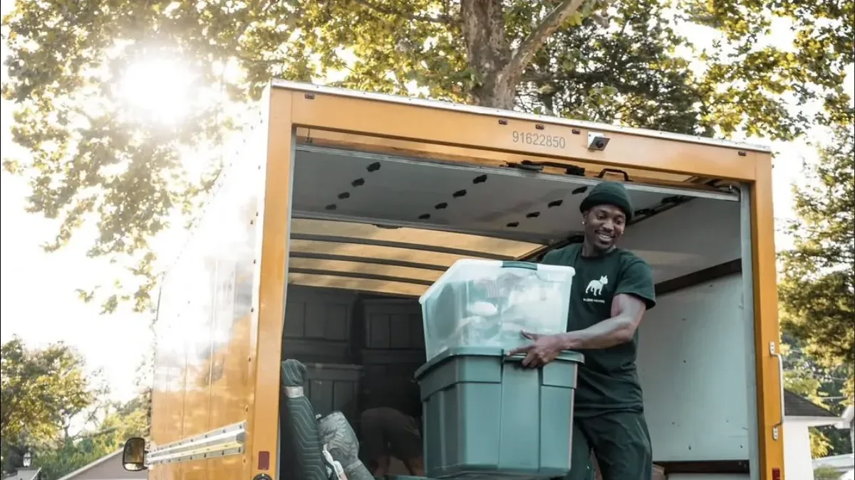 Bulldog Movers moving truck loading for Gaithersburg moving services