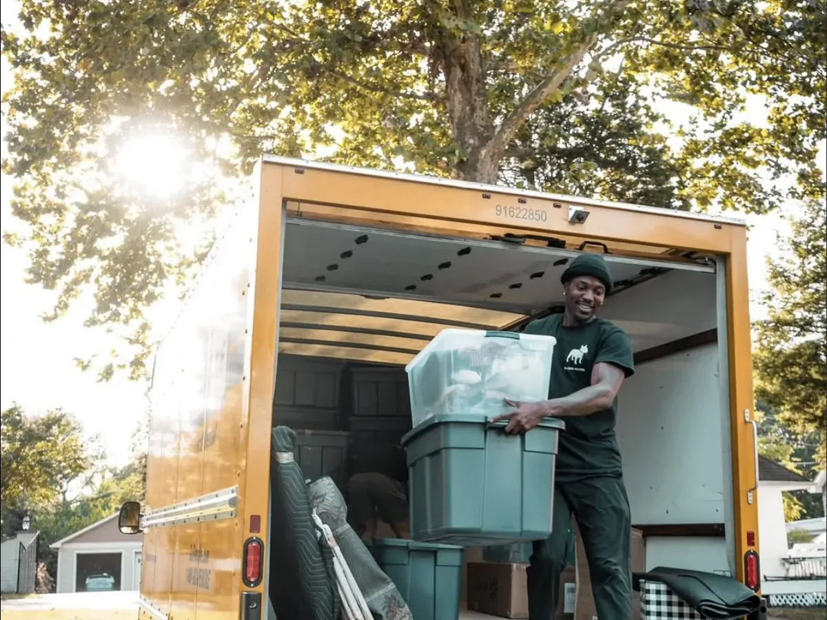 Bulldog Movers moving truck loading for Gaithersburg moving customers