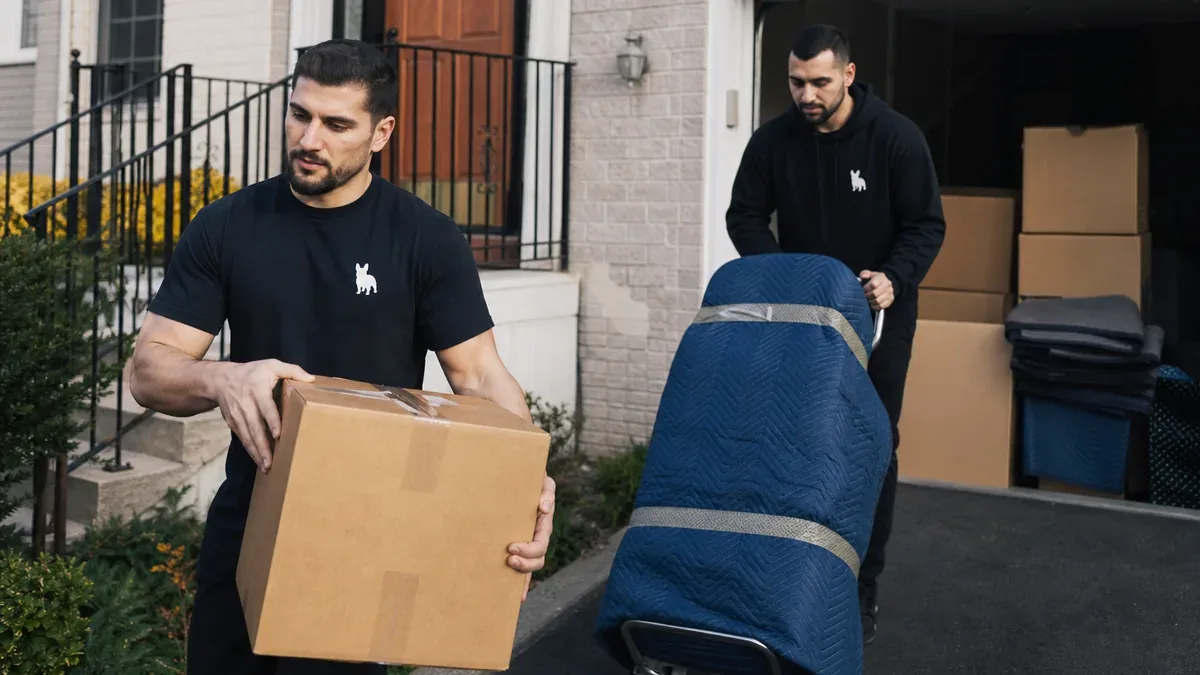 Bulldog Movers careful box handling near home access for North Potomac moving services