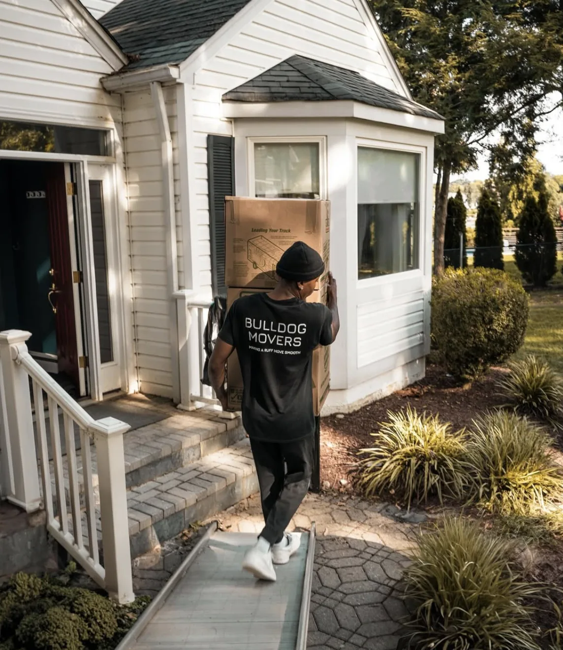 Mover carrying a protected item outside a home